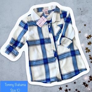 Tommy Bahama kids 3/4 sleeve girl shit size 10